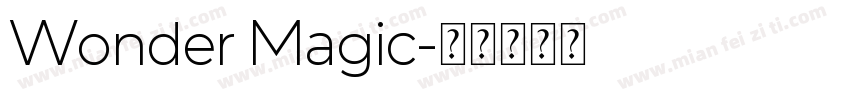 Wonder Magic字体转换